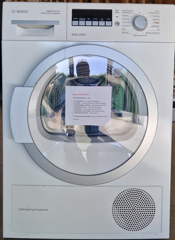 Bosch WTW852S1NL warmtepompdroger 8kg Tweedehands