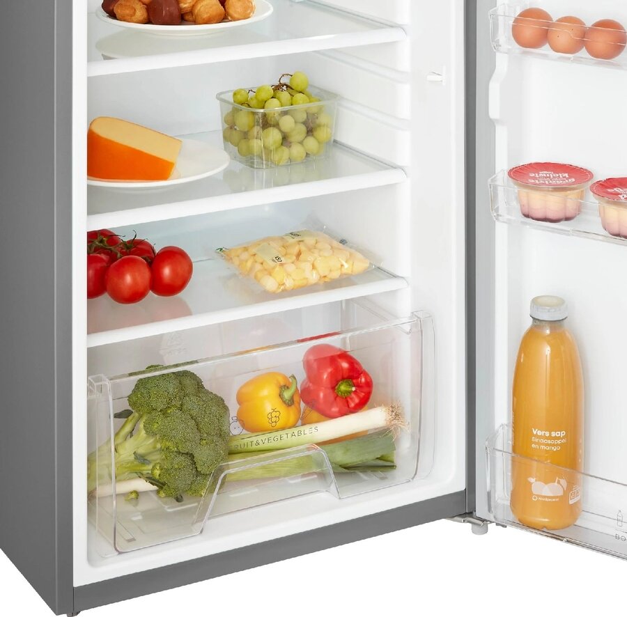 Inventum KK550S Tafelmodel Koelkast - 131 Liter - Zonder Vriesvak - RVS - 55 cm Breed