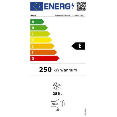 Beko B3RMFNE314W1 Vrieskast &ndash;