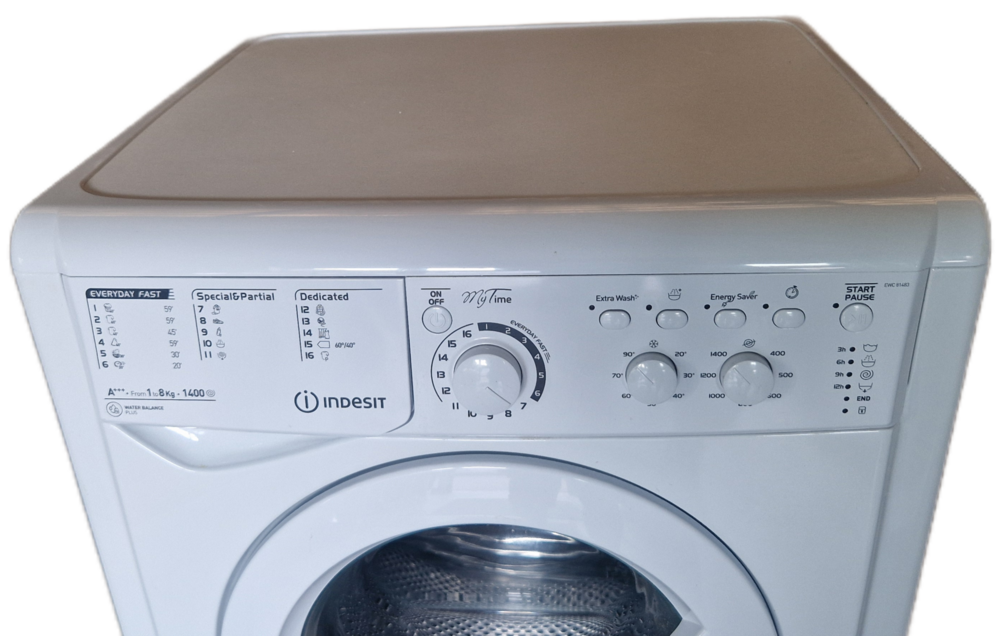 Indesit EWC81483W EU is een tweedehands A+++ wasmachine met 8 kg 