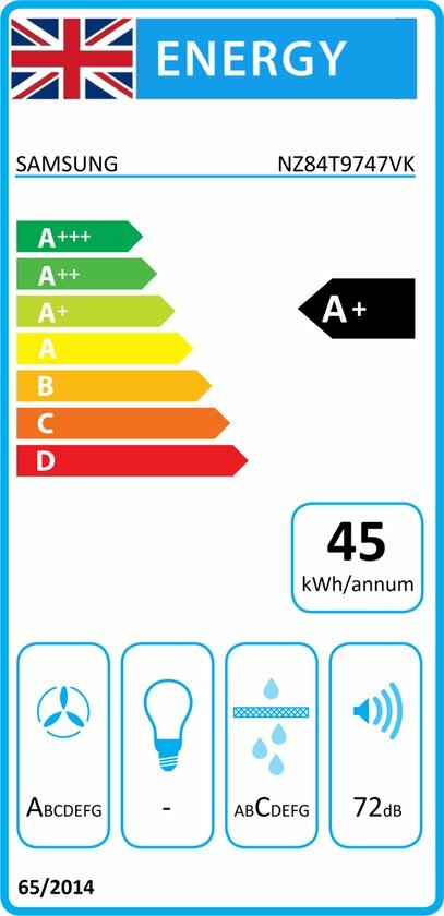 Samsung NZ84T9747VK/UR Inductiekookplaat met ge&iuml;ntegreerde afzuiging