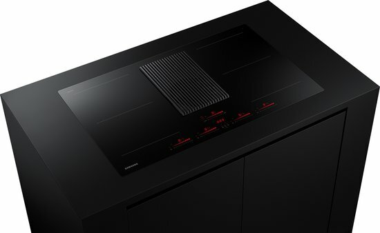Samsung NZ84T9747VK/UR Inductiekookplaat met ge&iuml;ntegreerde afzuiging