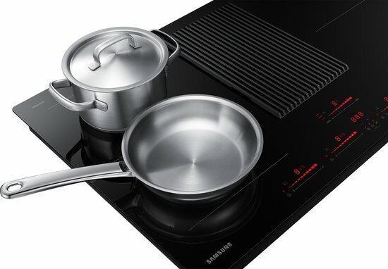 Samsung NZ84T9747VK/UR Inductiekookplaat met ge&iuml;ntegreerde afzuiging