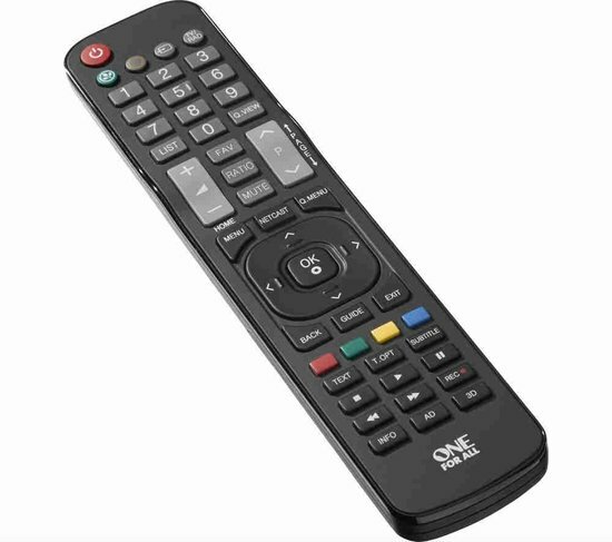 One For All URC1911 is een vervangende afstandsbediening voor alle LG tv's