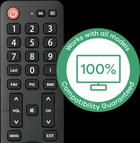  One For All URC1916 vervangende afstandsbediening voor alle Hisense tv's