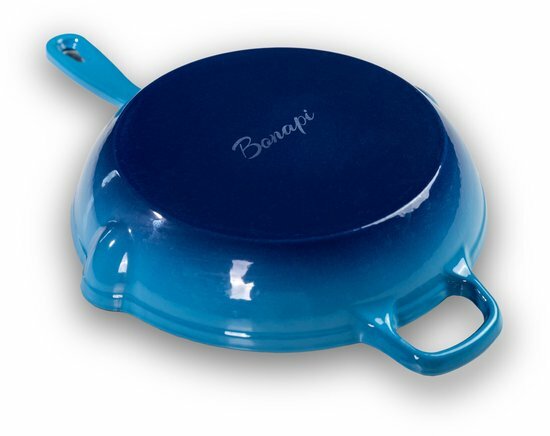 Bonapi Gietijzeren Koekenpan Skillet 26 cm &ndash; Ge&euml;mailleerd 