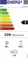 BOSCH KGN36NWEA Serie 2 Koel-vriescombinatie NoFrost,