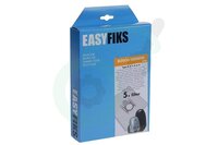 Easyfiks S70 stofzuigerzakken (5 stuks) met 1 filter