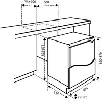 Inventum IVR0821D 82 cm onderbouw vriezer - 96 liter 