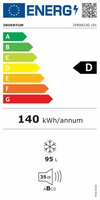 Inventum IVR0821D 82 cm onderbouw vriezer - 96 liter 