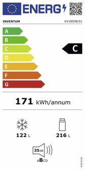 Inventum KV1850B Koel-/vriescombinatie