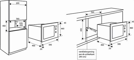 Inventum IMC6132F inbouw combimagnetron