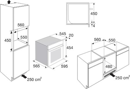 Etna CM250MZ inbouw oven met magnetronfunctie