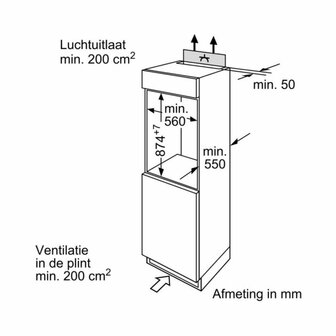 Bosch KIR18E62 inbouw koelkast