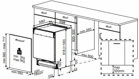 Beko BDIN38561C2 Inbouw vaatwasser