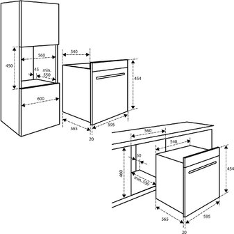 Inventum IMC4535GT Inbouw Combimagnetron