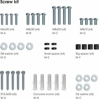OneForAll&nbsp;WM2421&nbsp;Vesa 400 kantelbare muurbeugel&nbsp;voor televisies van 32 tot 65 inch