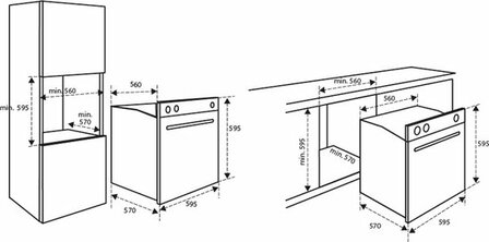 Inventum IOH6070RK - Inbouw oven - Hetelucht
