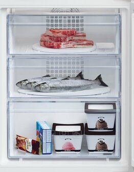 Beko BCHA275K4SN inbouw koelvriescombinatie