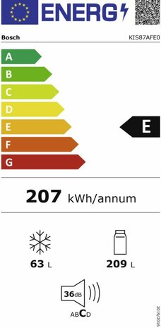 Bosch KIS87AFE0 inbouw koel-vriescombinatie