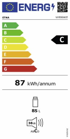 Etna VV956Wit tafelmodel vrieskast wit