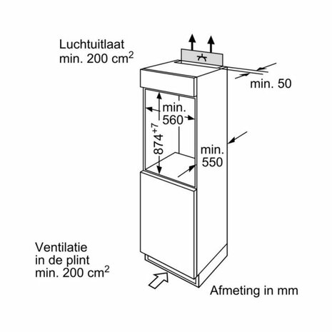 Bosch KIR18E62 inbouw koelkast