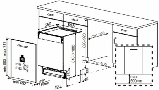 Beko BDIN38561C2 Inbouw vaatwasser