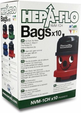 Numatic NVM-1CH (10 STUKS)  Stofzuigerzak