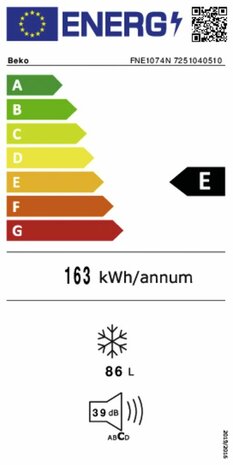 Beko Beko FNE1074N vrieskast