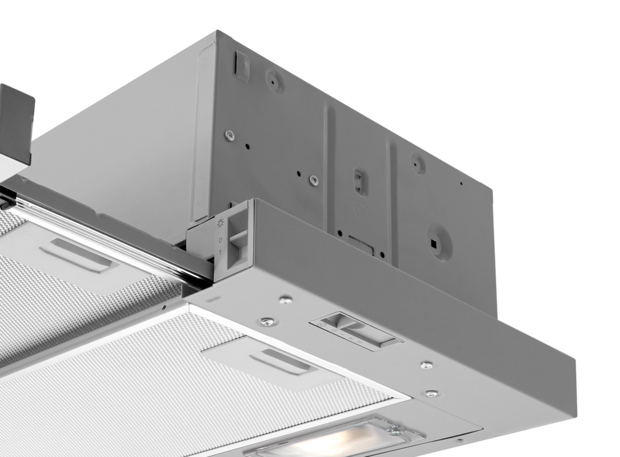 Etna AV560RVS vlakscherm afzuigkap&nbsp;met motor, 60cm