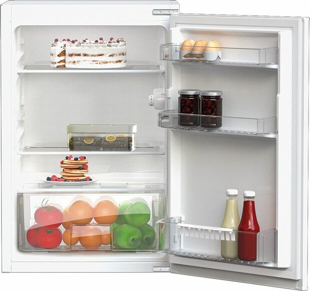 Beko  B1803N Inbouw koelkast 88 cm sleep deur