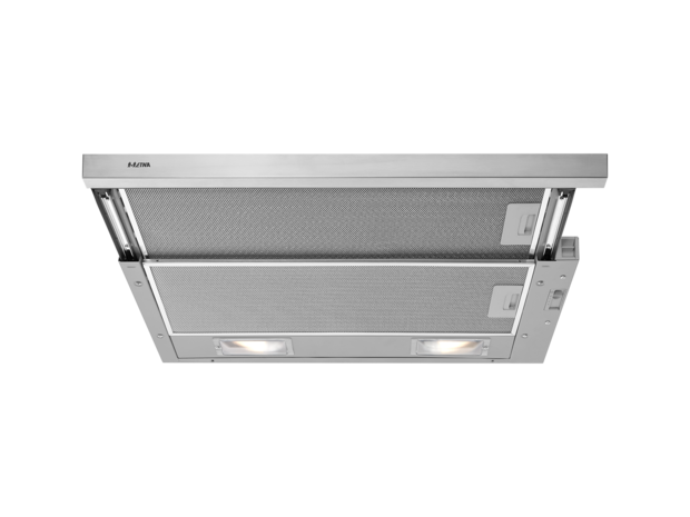 Etna AV560RVS vlakscherm afzuigkap&nbsp;met motor, 60cm