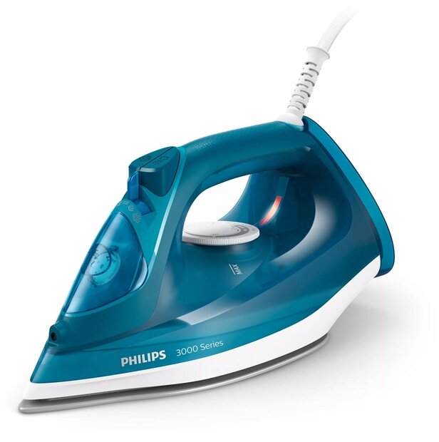 &nbsp;Philips DST3040/70 3000 Serie Azure stoomstrijkijzer