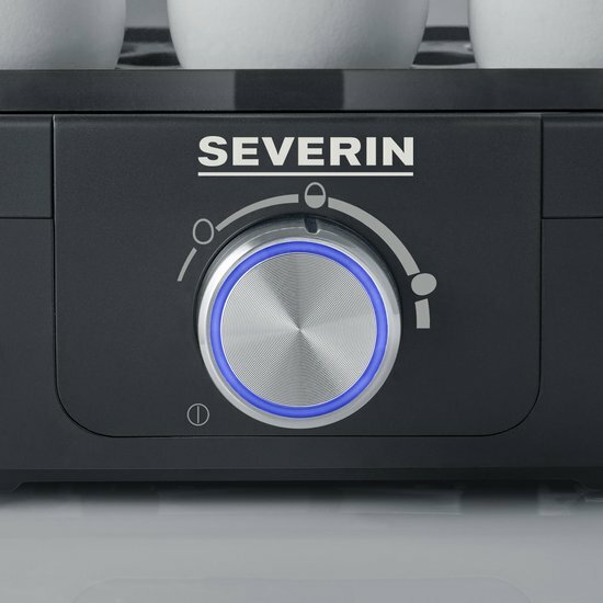 Severin EK 3166 - Eierkoker - electrisch - 6 eieren - matt zwart