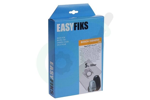 Easyfiks S70 stofzuigerzakken (5 stuks) met 1 filter