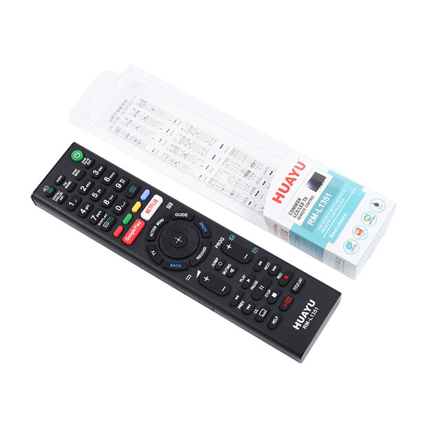  HUAYU RM-L1351 afstandsbediening voor diverse Sony Bravia LCD,