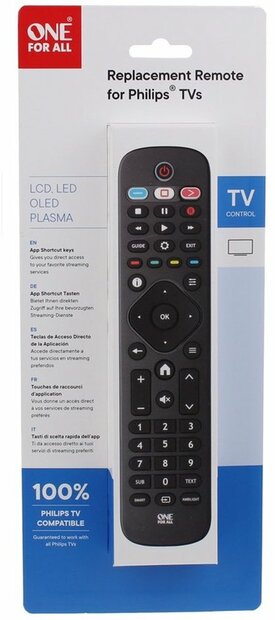 One For All URC4913 afstandsbediening voor alle Philips tv's
