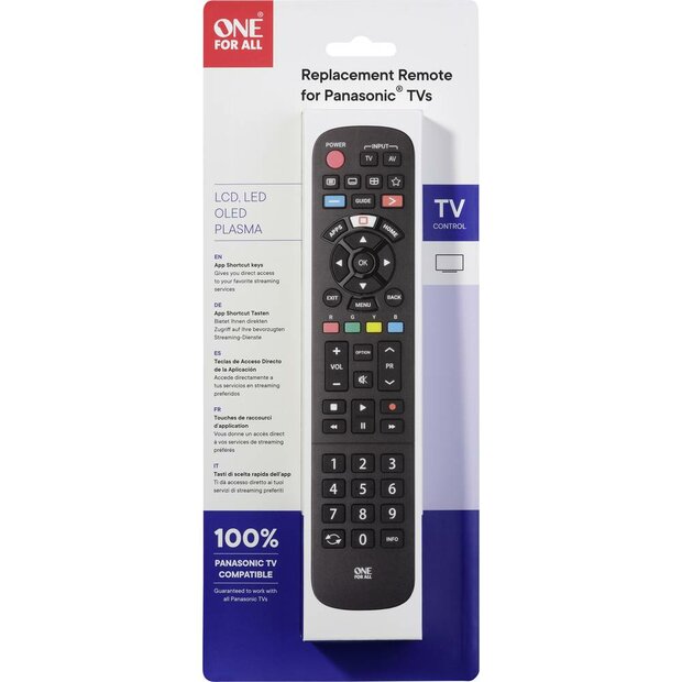 One For All URC4914 Vervangende afstandsbediening - Panasonic