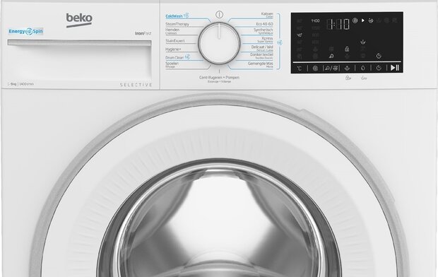 Beko B3WM49410W2 wasmachine 1400 toeren  9 kg