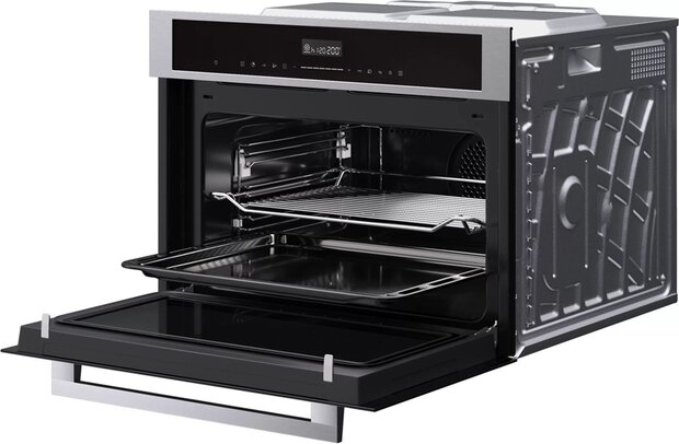 ETNA CM250RVS compacte 45 cm inbouwoven met magnetronfunctie, 