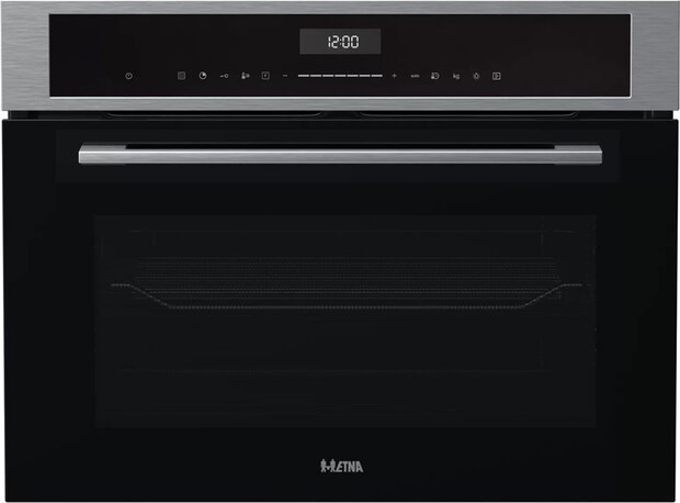 ETNA CM250RVS compacte 45 cm inbouwoven met magnetronfunctie, 